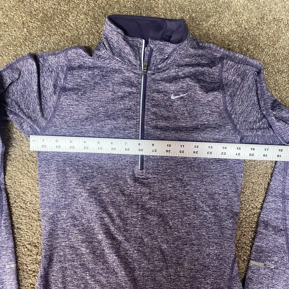Nike Dri-Fit Element 1/4 Zip Running Top Womens XS Purple Pullover 686963-551
